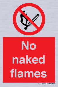 No naked flames
